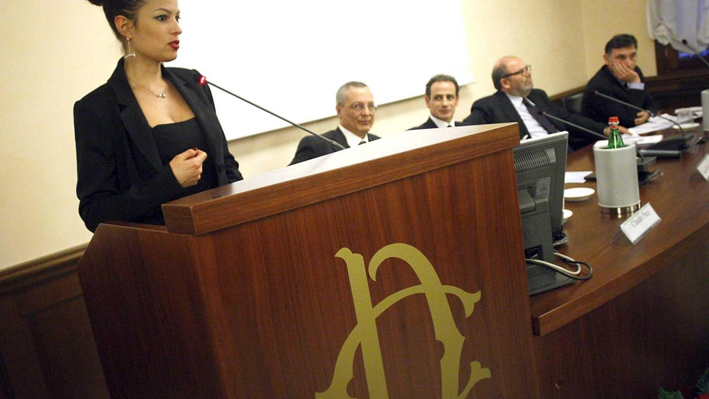 La soubrette Sara Tommasi