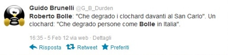 Bolle e i clochard