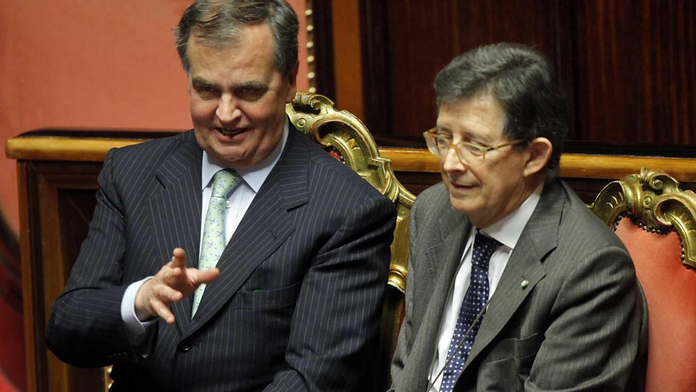 Roberto Calderoli e Piero Giarda