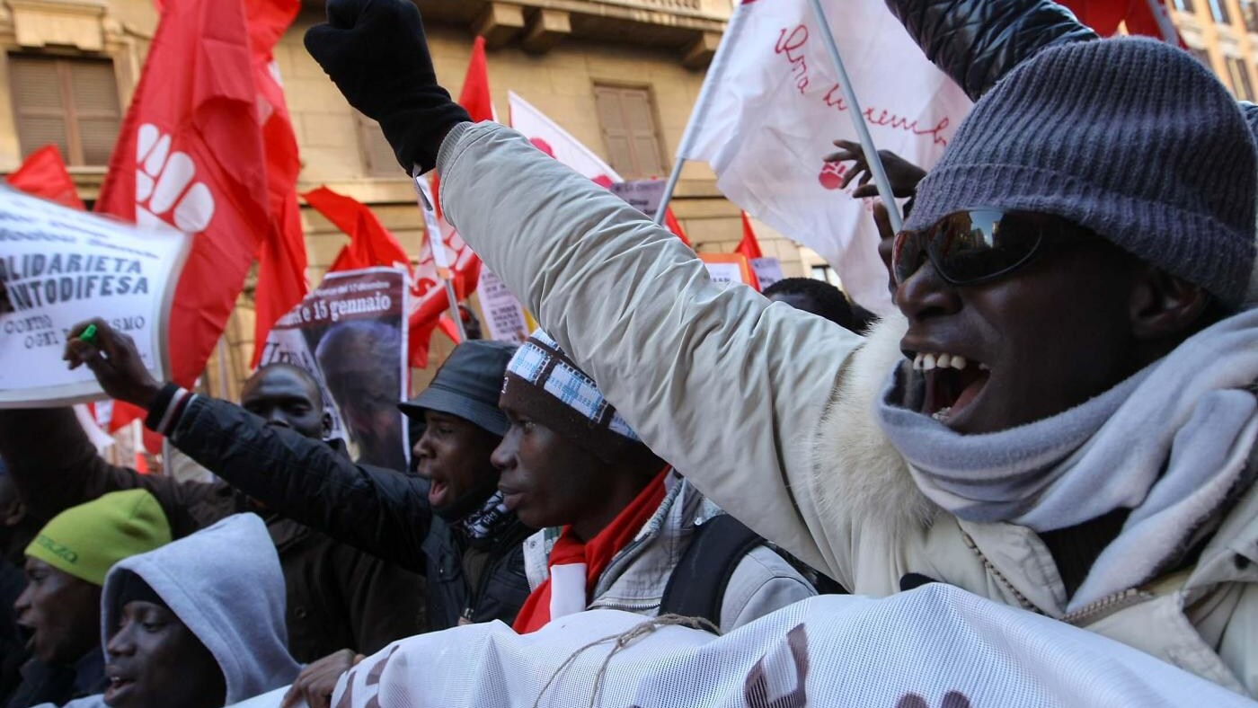 Protesta degli immigrati