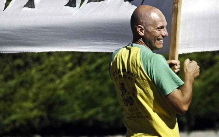 Il leader No tav, Luca Abbà