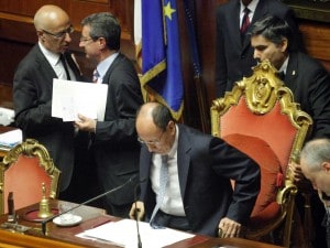 Il Presidente del Senato Renato Schifani