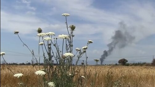 le terre di don peppe diana bruciano in un incendio