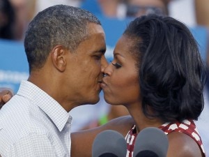 Barack Obama e Michelle insieme in campagna elettorale