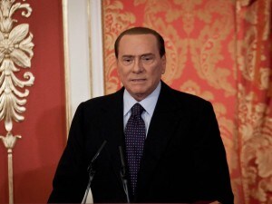 Conferenza stampa di Silvio Berlusconi a Villa Gernetto