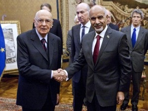 Giorgio Napolitano riceve Mohammed Al-Mgarief