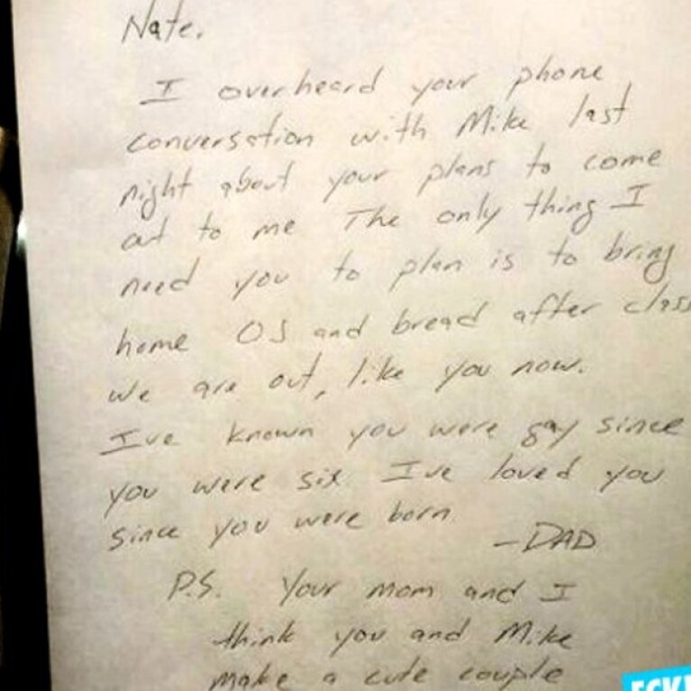 È una lettera piena d’amore quella che un padre americano scrive al proprio figlio gay. Il ragazzo avrebbe voluto parlare del suo orientamento sessuale ai genitori. Il padre l’ha sentito e gli ha tolto un peso.