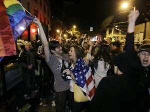 Usa.Festeggaimenti per approvazione matrimoni gay in Maine e Maryland