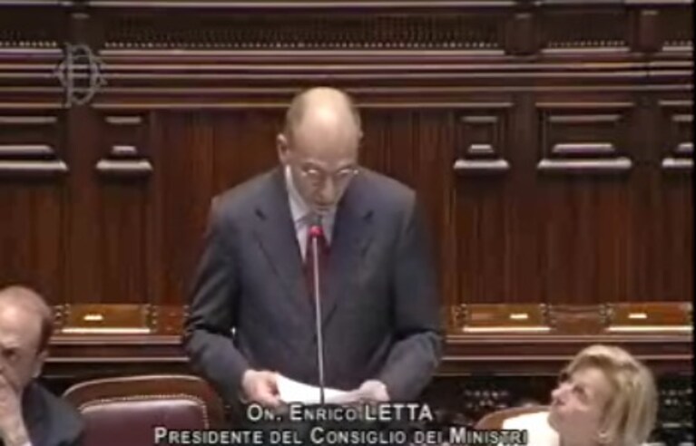 Il discorso programmatico di Letta alla Camera