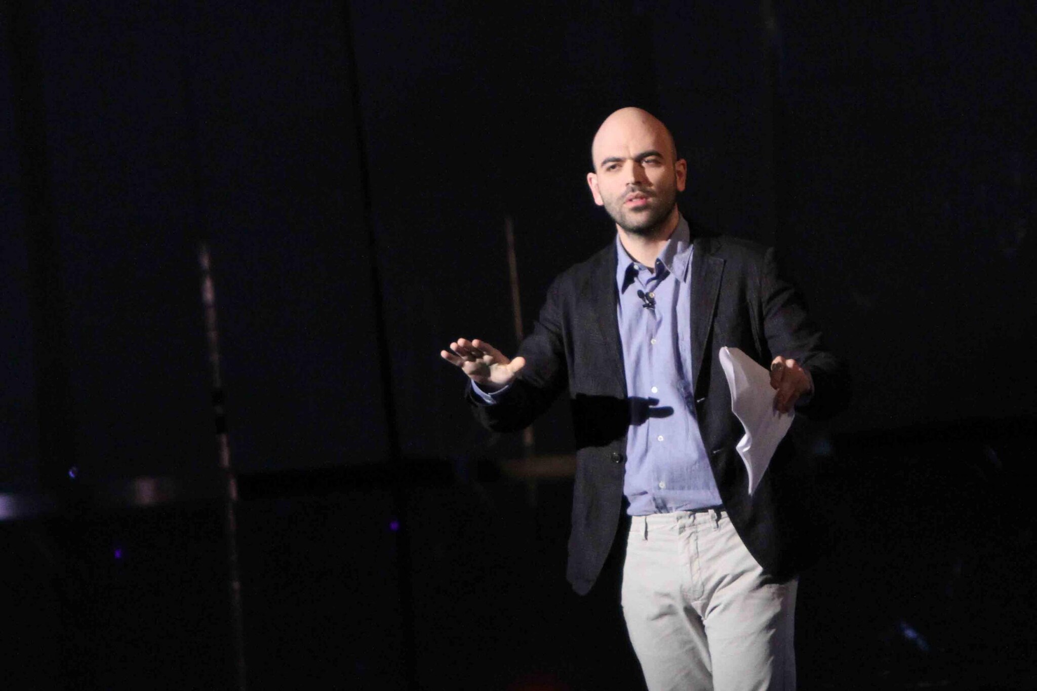 Trasmissione televisiva "Quello che (non) ho" di Fabio Fazio e Roberto Saviano alle Officine Grandi Riparazioni di Torino