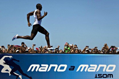 bolt durante la gara