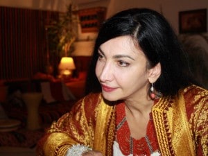 La poetessa Maram–al–Masri