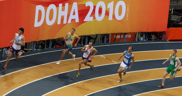 Mario Scapini corre a Doha