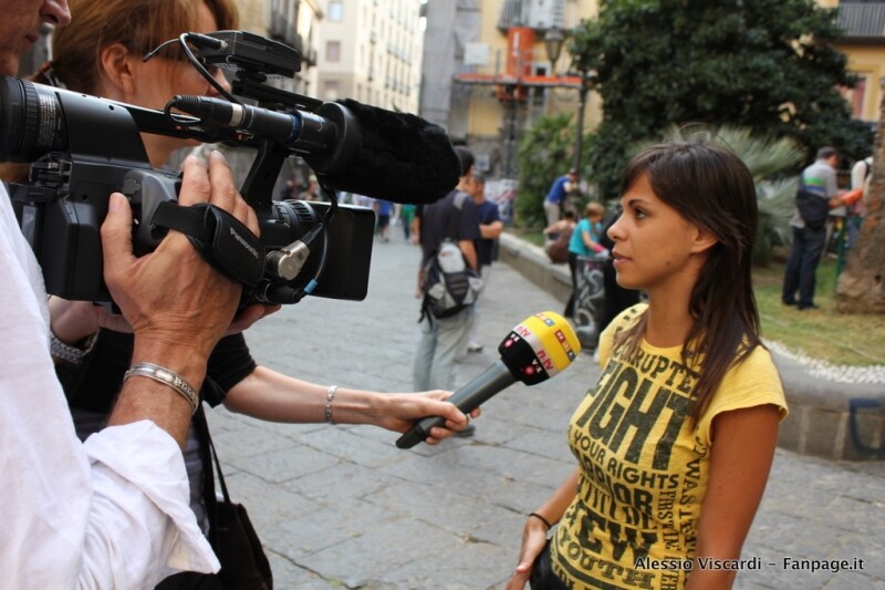 Emiliana Mellone intervistata dalla tv tedesce