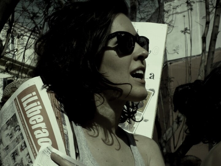 Manifestazione per l\'anniversario del 15M, Malaga - Volti