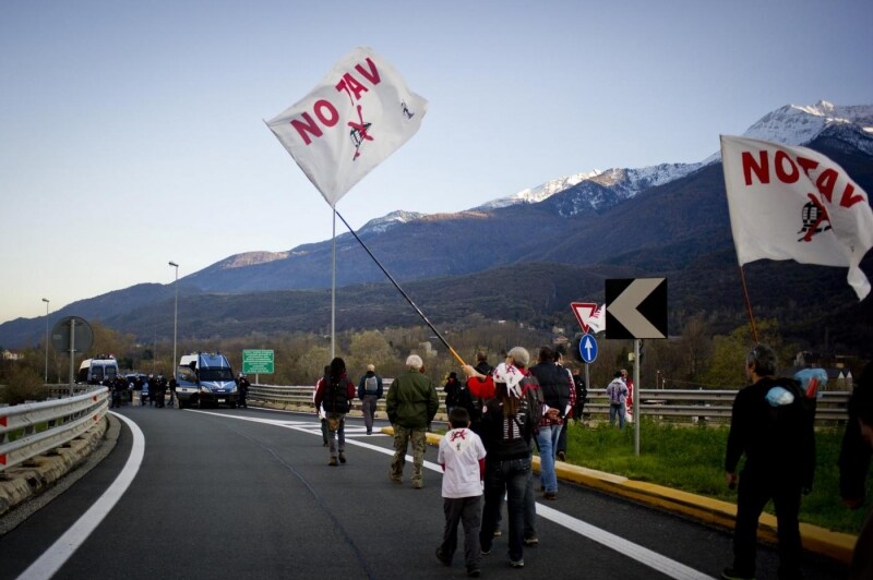 Le immagini della manifestazione No Tav