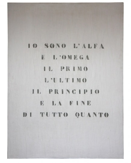 Vincenzo Agnetti, Ritratto di Dio, 1970