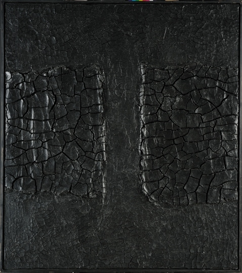 Alberto Burri, Nero Cretto, 1974
