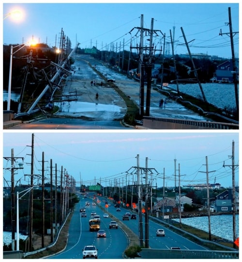 Prima e dopo l\'uragano Sandy in New Jersey - 4