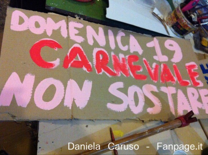 I preparativi del Carnevale del Gridas