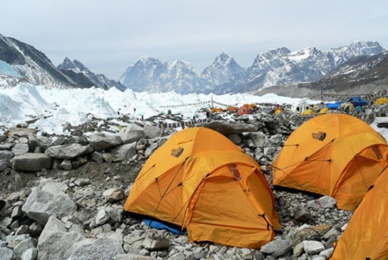 Campo Base Sud sul Monte Everest