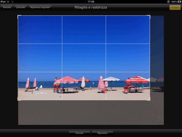 L\'editor minimale di fotografie