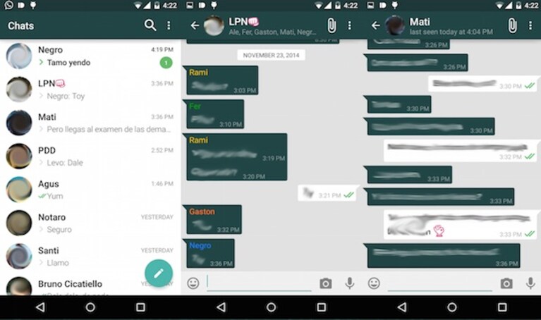 WhatsApp Material Design
