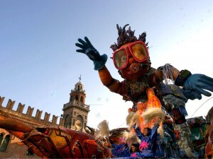 carnevale con carri allegorici