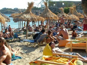 spiagge di mykonos, in Grecia
