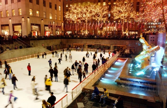 Pattinaggio al Rockefeller Center (Spencer Platt/Getty Images)