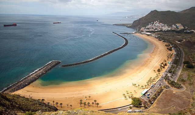canarie tenerife playa de las teresitas