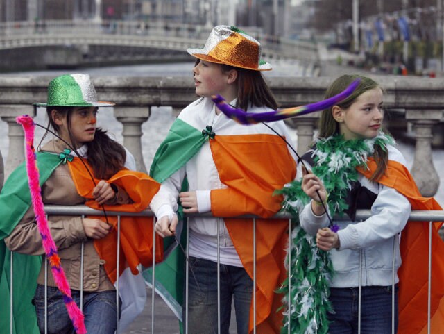 Bambini alla Festa di San Patrizio