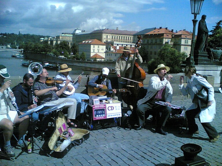 artisti di strada Praga
