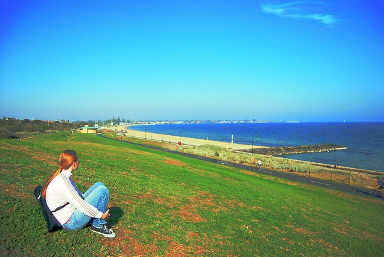 Contemplando l'azzurro