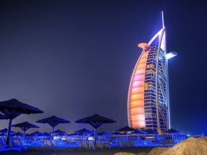 Il Burj al Arab a Dubai.