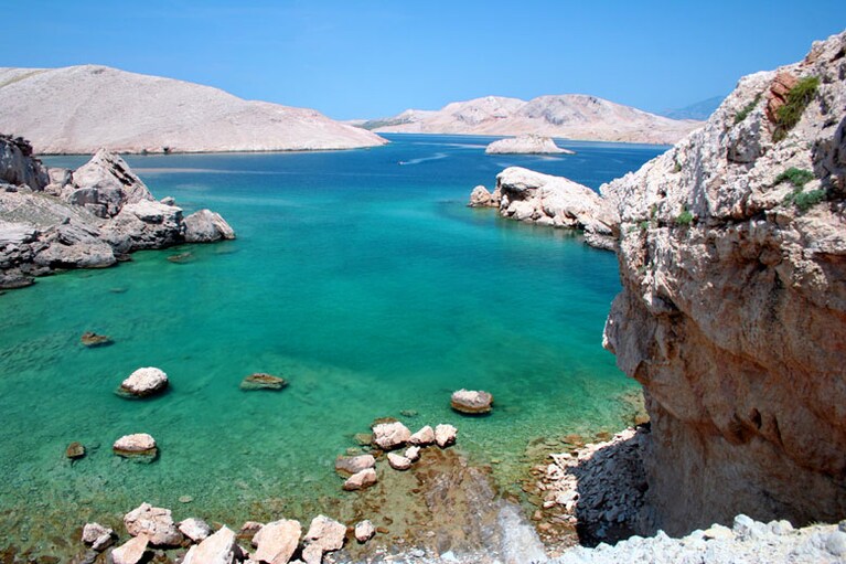 Lo splendido mare dell'isola di Pag. Foto di: Karel Hrdinal