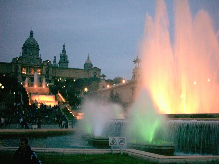 Spettacolo d\'acqua a Barcellona