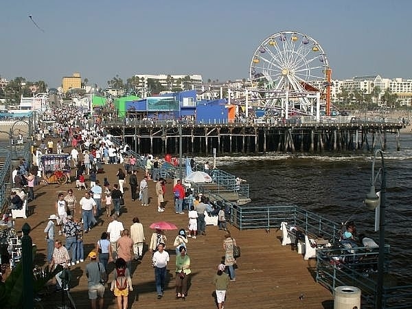 Il pier di Santa Monica, ricco di attrazioni