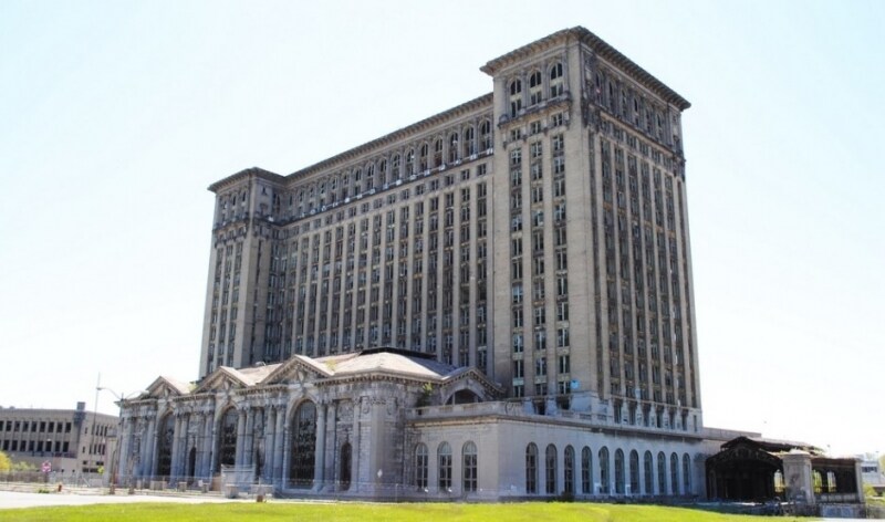 Stazione centrale Michigan a Detroit (Usa)