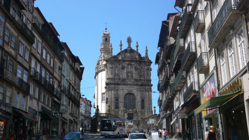 Il centro cittadino di Porto, in Portogallo
