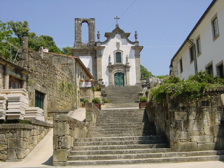 Il centro di Ponte de Lima nel nord del Portogallo