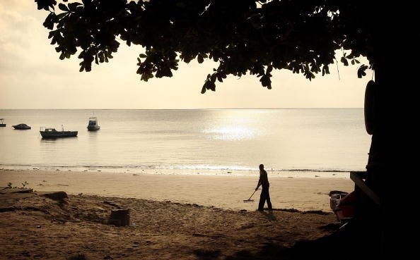 Mombasa: una spiaggia al tramonto