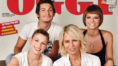 Maria De Filippi con Emma Marrone, Alessandra Amoroso e Pierdavide Carone