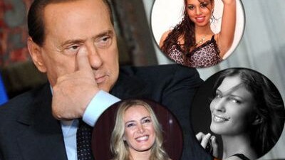 Silvio Berlusconi con Ruby Rubacuori