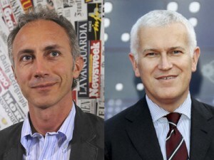 Marco Travaglio e Belpietro