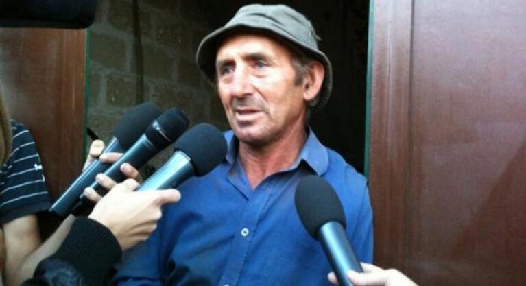 Michele Misseri durante le ricerche di Sarah Scazzi