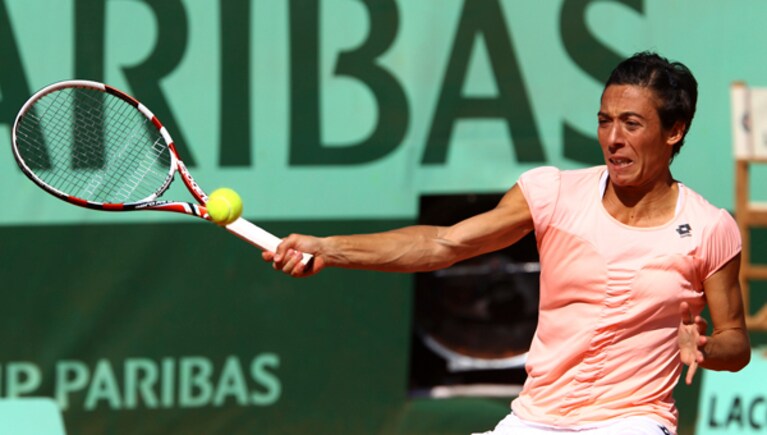 La Schiavone nel torneo Roland Garros