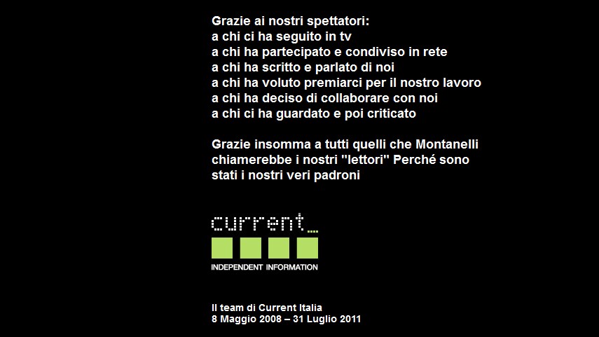 la tv indipendente chiude