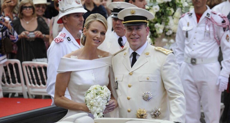 alberto di monaco e charlene nel giorno delle nozze