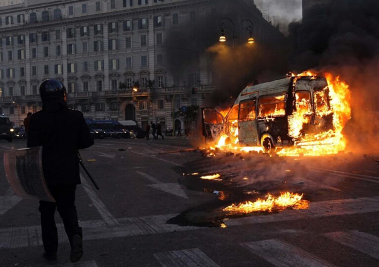 indignati a roma